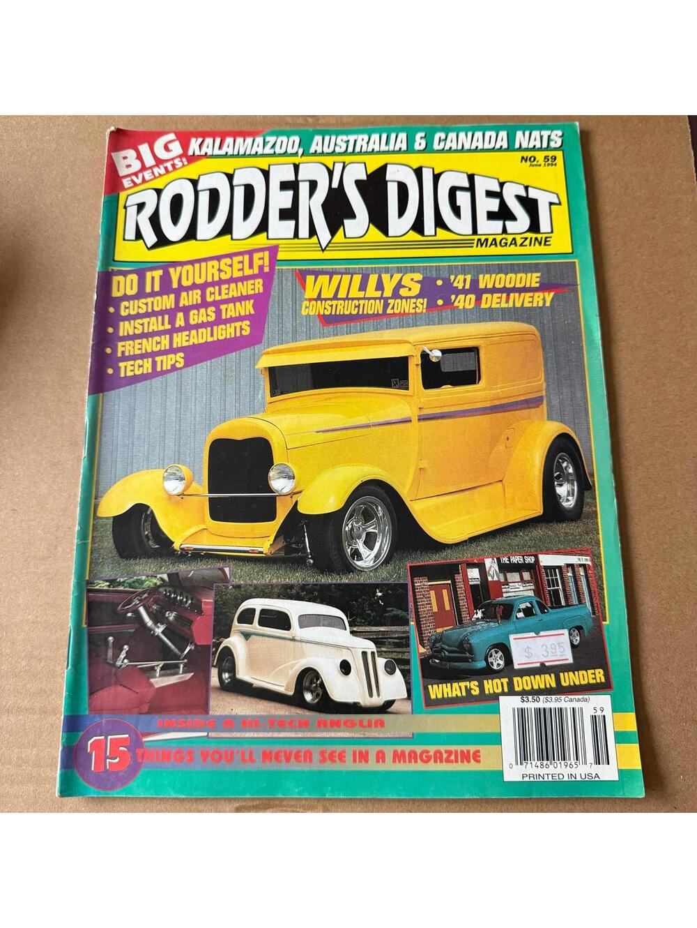 Vintage Hot Rodder Chevy Auto Magazine Custom Rodder B2